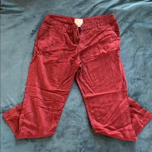 RVCA Red Pattern Pants, 27